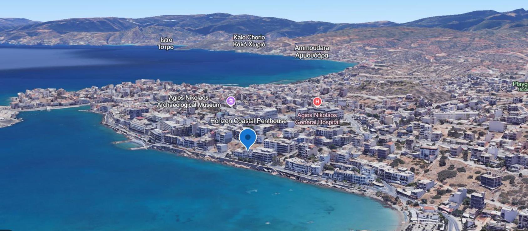 Horizon Central Apartment Amazing View Ayos Nikolaos Dış mekan fotoğraf
